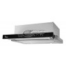 Cooker hood under-cabinet AKPO WK-7 LIGHT GLASS TOUCH 60 INOX CZARNY (312,5 m3/h, 600mm, inox color)