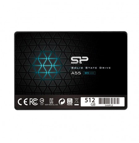 Silicon Power SSD Ace A55 512GB 2.5'', SATA III 6GB/s, 560/530 MB/s, 3D NAND