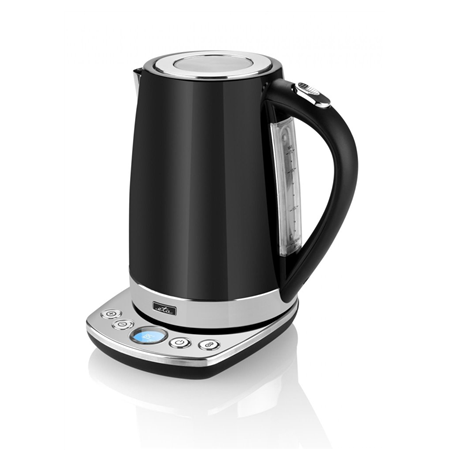 ETA Kettle ETA158790000 With electronic control, Stainless steel, Black, 2200 W, 360° rotational base, 1.7 L