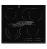 Electrolux | Hob | EHF6547FXK | Electric | Number of burners/cooking zones 4 | Touch | Timer | Black