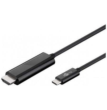 Goobay USB-C HDMI adapter cable (4k 60 Hz) Black, HDMI adapter, 1.8 m