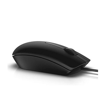Dell Optical Mouse MS116 Cable, Black, USB 2.0, Black