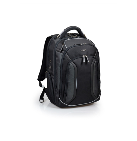 PORT DESIGNS Melbourne Fits up to size 15.6 ", Black, Shoulder strap, Waterproof cover, Backpack