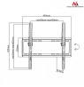 Maclean MC-774 TV wall mount 32-55'' to 35kg VESA max 400x400