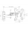 BLOW TV HOLDER LCD 10 "-27" TYPE X WITH ARTICULATE