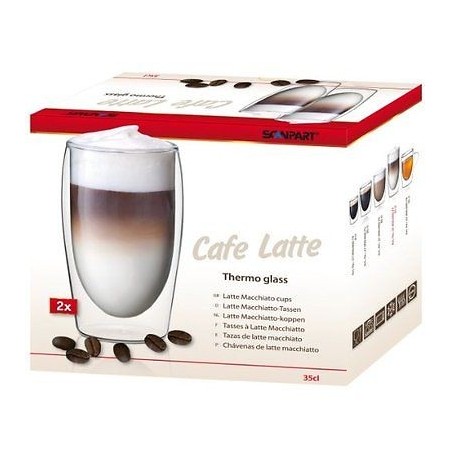 Scanpart CAFE LATTE dvigubo stiklo stiklinės 2 x 350 ml