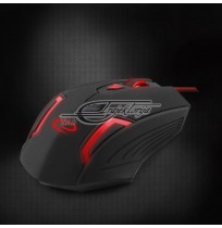 Mouse computer Esperanza 6D EGM205R (Optical, 2400 DPI, black color, red color