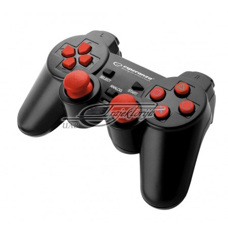 Gamepad Esperanza EGG106R ( PC PS2 PS3 , Red Black )