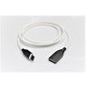 Silikoninis kabelis USB-Micro USB (baltas, 1m)