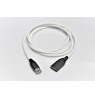 Silikoninis kabelis USB-USB-C (baltas, 1m)