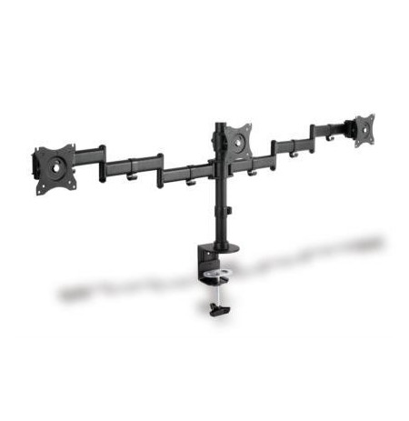 Clamb Mount Monitor Stand, 3xLCD, max. 3x27'', adjustable and rotated 360°