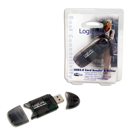 Logilink Cardreader USB 2.0 Stick external for MMC, RS-MMC, SD and SD HC