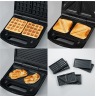 Severin Sandwitch maker 2968 Stainless Steel/Black, 1000 W, Number of plates 3, Number of sandwiches 2