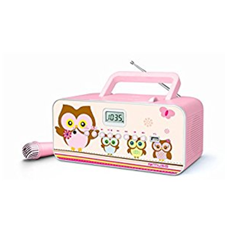 Muse M-29KP Pink/Image, 30 W, Portable radio CD/MP3 player with USB,