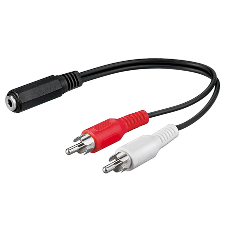 Goobay 50092 Audio cable adapter, 3.5 mm