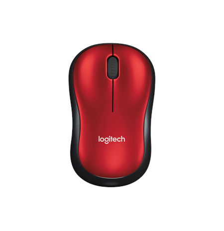 Logitech Mouse M185  Wireless, No, Red, Yes, Wireless connection