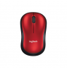 LOGITECH M185 Mouse optical wireless 2.4 GHz USB wireless receiver red