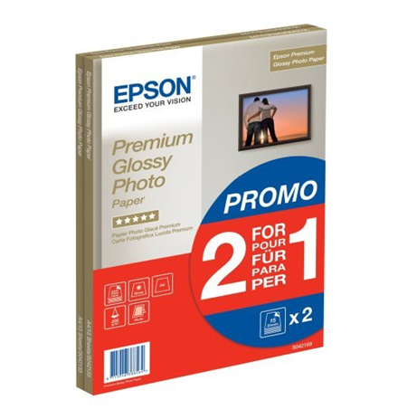 Epson Premium Glossy Photo Paper 30 sheets Photo, White, A4, 255 g/m²