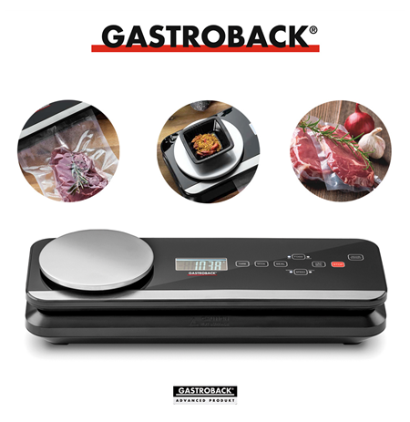 Gastroback Advanced Scale Pro  46014 Vacuum Sealer Fully automatic or manual, Black, 120 W