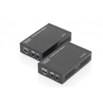 DIGITUS 4K HDMI Extender Set HDBaseT 70 m over network cable Cat 5E 6 7 UHD 4K2K/30 Hz