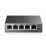TP-LINK | Switch | TL-SG105E | Web managed | Wall mountable | Gigabit Ethernet (copper) ports quantity 5 | Power supply type Ext