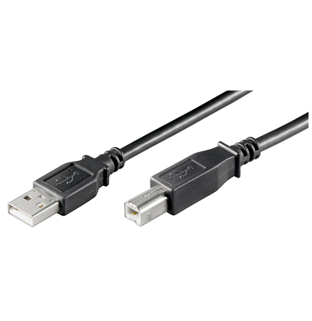 Goobay USB 2.0 Hi-Speed cable USB 2.0 male (type A), USB 2.0 male (type B), 3 m, Black