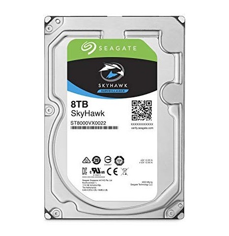 8TB SEAGATE SURVEILLANCE SKYHAWK 3.5'' , HDD SATA 8TB 7200RPM SATA 6G