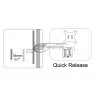 Handle DIGITUS  DA-90303-1 (Wall, 10" - 27", 18 kg)