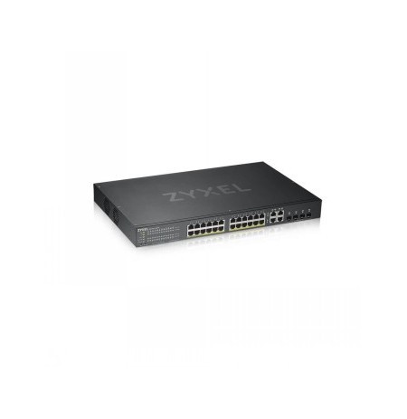 ZYXEL GS1920-24HPV2, 28-PORT GBE L2 POE+ SMART SWITCH, 802.3AT, 375 WATT