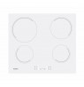Candy | Hob | CH64CCW | Vitroceramic | Number of burners/cooking zones 4 | Touch | White