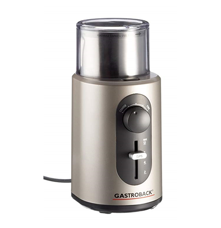 Gastroback Coffee Grinder Basic Stainless steel, 270 W, Number of cups 12 pc(s)