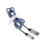 Kabelis TRACER USB 2.0 Iphone AM - lightning 1,0m juoda ir mėlyna