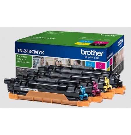 Toner Brother TN243CMYK | 1000 pgs | DCP-L3510CDW, DCP-L3550CDW,