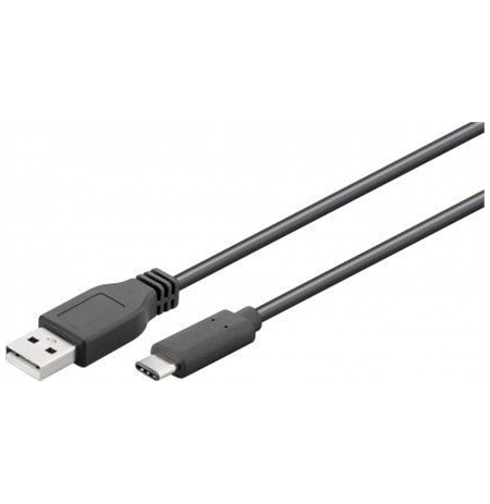 Goobay USB 2.0 cable 1,8 m, Black, USB 2.0 male (type A), USB-C male