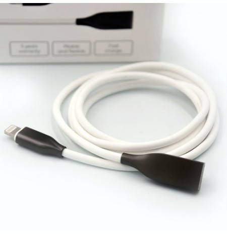 less bmore less markmore less imore NAUJIENA!less /imore less /bmore less /markmore  Silikoninis kabelis USB-Lightning (baltas,