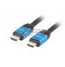 Cable Lanberg Premium CA-HDMI-20CU-0010-BL (HDMI M - HDMI M, 1m, black color)