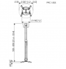 Vogels Projector Ceiling mount, Turn, Tilt, Silver