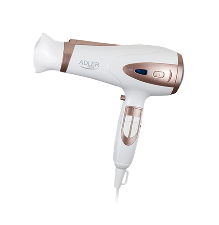 Adler Hair Dryer AD 2248 Ionic function, 2400 W, White