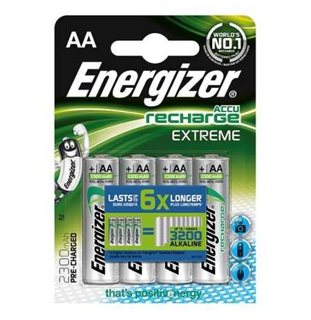 Energizer AA/HR6, 2300 mAh, Rechargeable Accu Extreme Ni-MH, 4 pc(s)