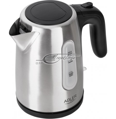 Kettle electric Adler AD 1273 (1200 W 1l, silver color)