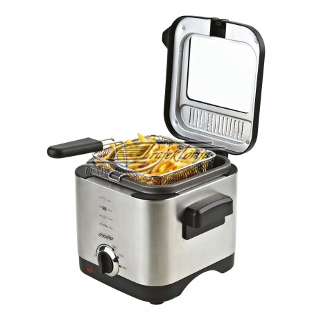Fryer MESKO MS 4910 (1,5 l, 0,5 kg, 900 W, silver color)