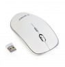 Gembird Wireless optical mouse MUSW-4B-01-W, 1600 DPI, nano USB, white