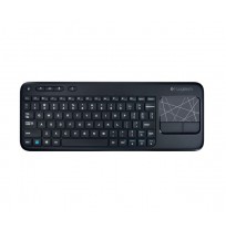 Logitech | K400 Plus | Keyboard with Trackpad | Wireless | US | Black | • Keyboard• Unifying receiver • 2 AA batteries (pr