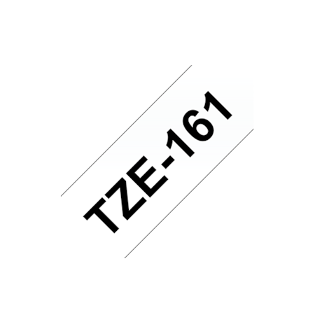Brother TZe-161 Laminated tape Black on Clear, TZe, 8 m, 3.6 cm