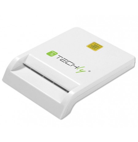 Techly Compact USB 2.0 kortelių skaitytuvas, įrašymas, baltas
