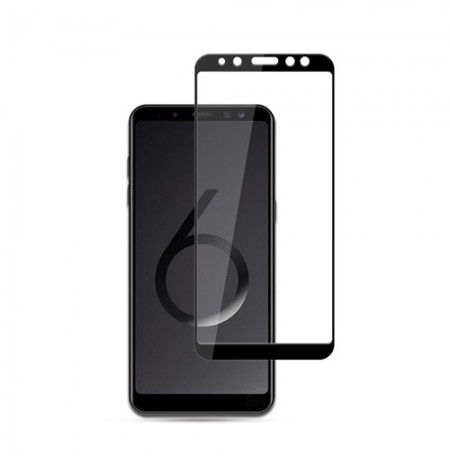 Apsauginis grūdintas stiklas Samsung Galaxy A6 (2018) (3D, black)