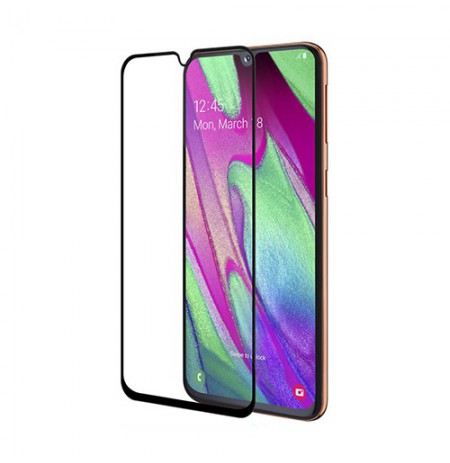 Apsauginis grūdintas stiklas Samsung Galaxy A40 (3D, juodas)