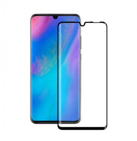 Apsauginis grūdintas stiklas Huawei P30 (3D, juodas)