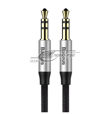 Cable Baseus CAM30-BS1 (Jack 3,5 mm - Jack 3,5 mm , 1m, black and silver color)