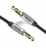 Cable Baseus CAM30-BS1 (Jack 3,5 mm - Jack 3,5 mm , 1m, black and silver color)